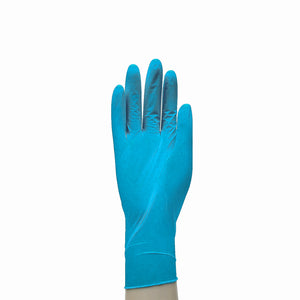 Amadex Sky Blue Nitrile Gloves - Large - Carton of 10 Boxes