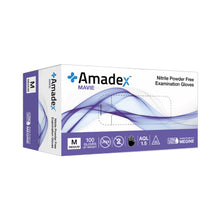 Load image into Gallery viewer, Amadex Sky Blue Nitrile Gloves - Large - Box of 100