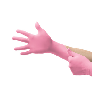 Ansell NitraFree Pink Nitrile Gloves - Box of 100