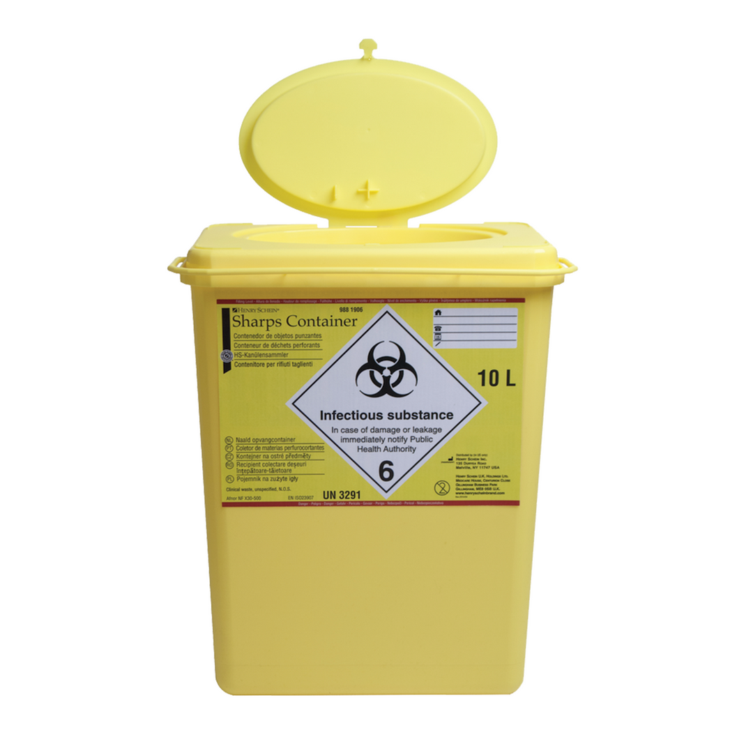 Sharps Disposal Collector 10L | Sharps Bin | DE Healthcare